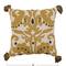 Hello Honey® Cream & Mustard Embroidered Pillow Cover with Tassels